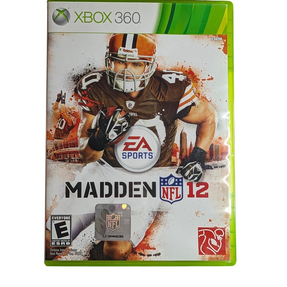Madden NFL 12 Xbox 360 EA Sports Football Video Game Peyton Hillis Cover